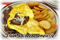 Steak & Cheese Omelette Special