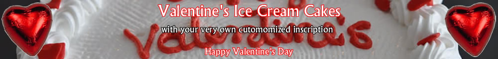 Valentine's Day Ice Cream Cakes banner