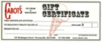 Click here to buy a Gift Certificate.