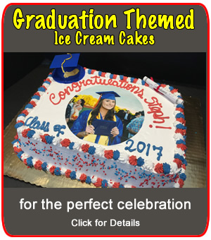 Graduation Custom Themed Ice Cream Cakes