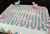 Order Ref: TH-195 12x18 inch Custom Baby Reveal Themed Ice Cream Cake