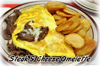 Steak & Cheese Omelette Special