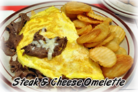 Steak & Cheese Omelette Special Steak & Cheese Omelette Special