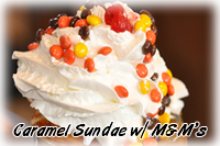Caramel Sundae with M&M's Caramel Sundae with M&M's
