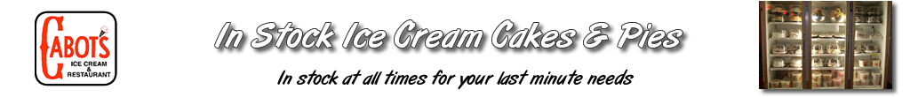 ice cream cakes and pies banner