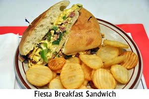 Fiesta Breakfast Sandwich Special