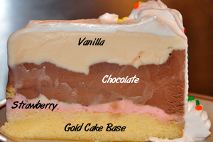 Cake slice close up - Layers explained cake slice close up - layers explained