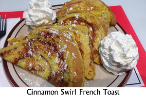 Cinnamon Swirl French Toast Special