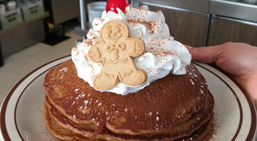 gingerbread pancakes at Cabot's