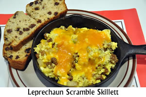 Leprechaun Scramble Skillet - March Special