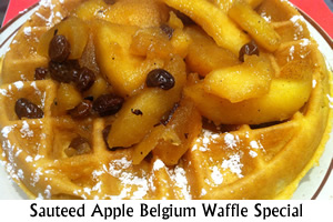 auteed Apple Belgium Waffle