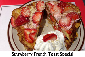 Strawberry Stuffed French Toast Special