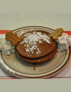 gingerbread pancakes at Cabot's