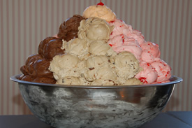 The Taj Mahal Party Sundae Creation the taj mahal party sundae special