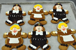 Gingerbread Man Thanksgiving Cookie