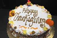 Order Ref: THA-004 Thanksgiving Themed Ice Cream Cake