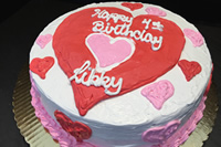 Order Ref: TH-192 9 inch Valentine’s Day Themed Birthday Ice Cream Cake.