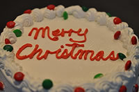 Order Ref: XMS-003 Christmas Themed Ice Cream Cake.