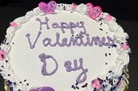 Order Ref: VAL-006 Valentine’s Day Themed Ice Cream Cake.