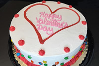 Order Ref: VAL-008 Valentine’s Day Themed Ice Cream Cake.