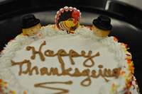 Order Ref: THA-001 Thanksgiving Themed Ice Cream Cake.