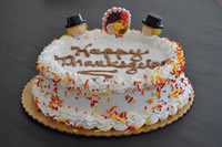 Order Ref: THA-002 Thanksgiving Themed Ice Cream Cake.