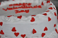 Order Ref: VAL-005 Valentine’s Day Themed Ice Cream Cake.