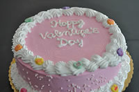 Order Ref: VAL-003 Valentine’s Day Themed Ice Cream Cake.