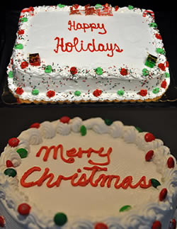 Christmas Ice Cream Cakes at Cabot's