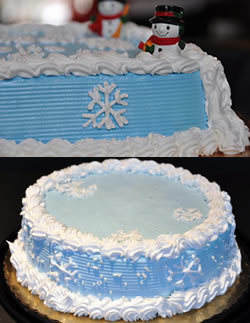 Christmas Ice Cream Cakes at Cabot's