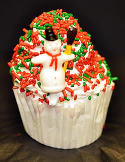 Christmas Ice Cream Cupcakes at Cabot's