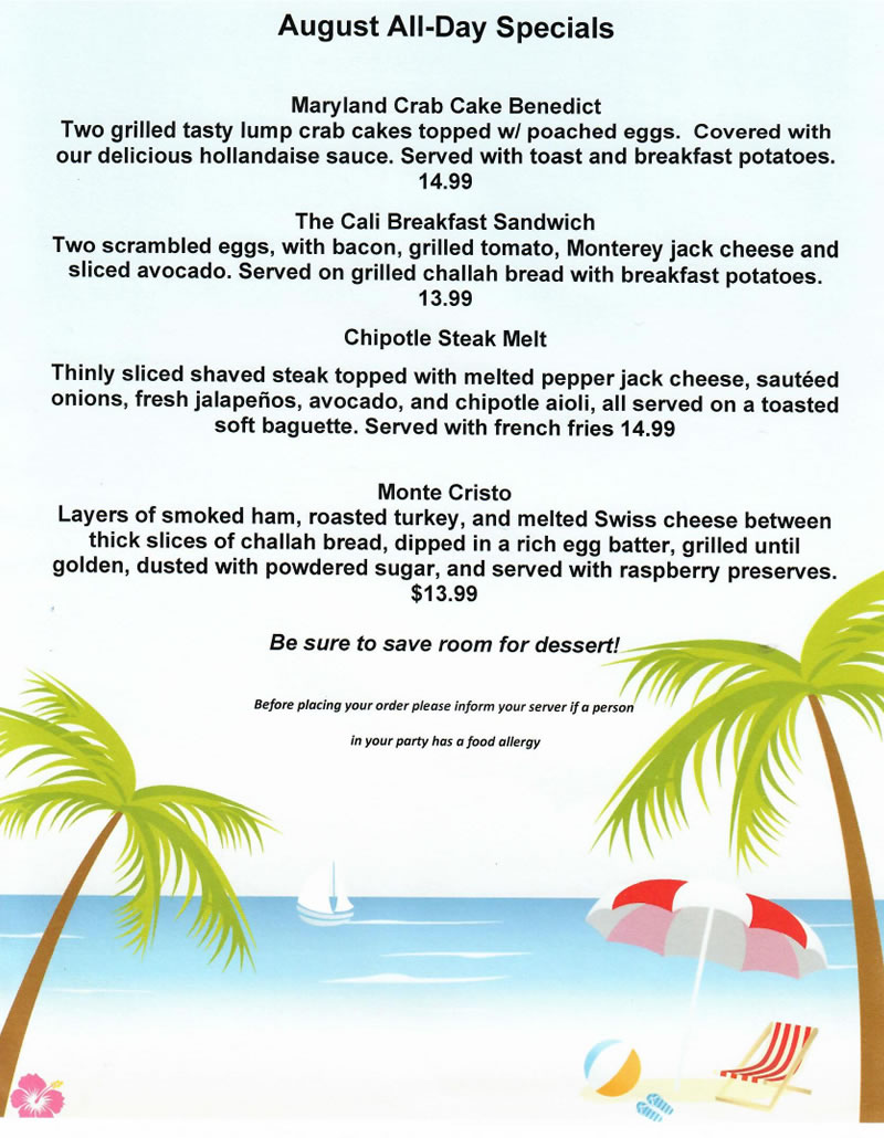 Monthly Specials