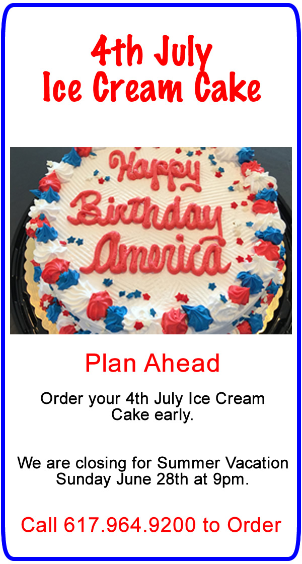 4th July Ice Cream Cakes