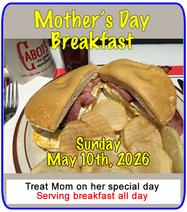 HMother's Day breakfast at Cabot's
