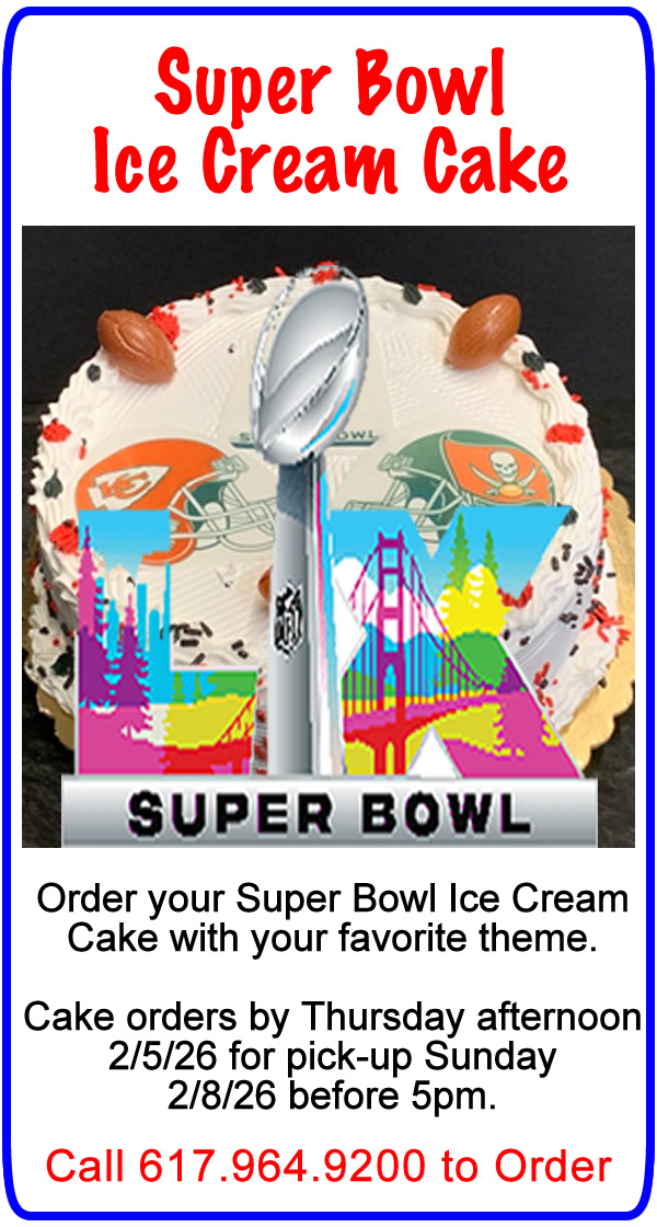 Super Bowl Themed Ice Cream Cakes