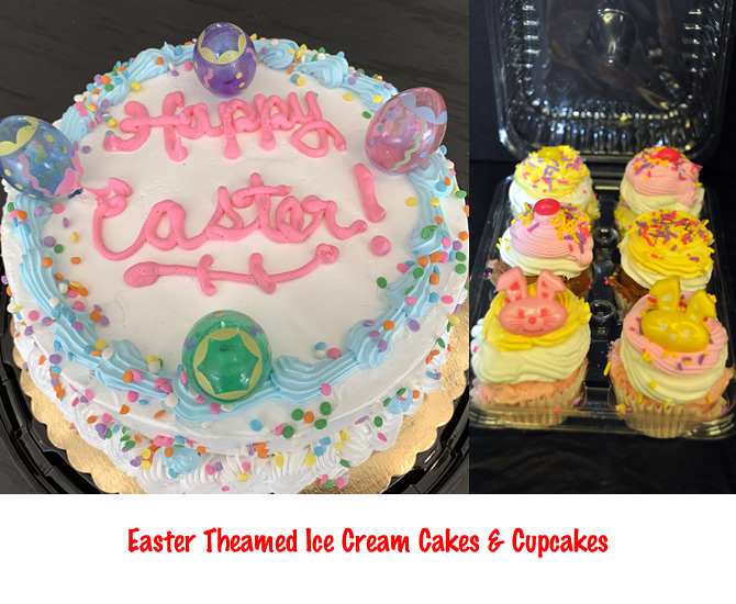 Easter Ice Cream Cakes & Cupcakes