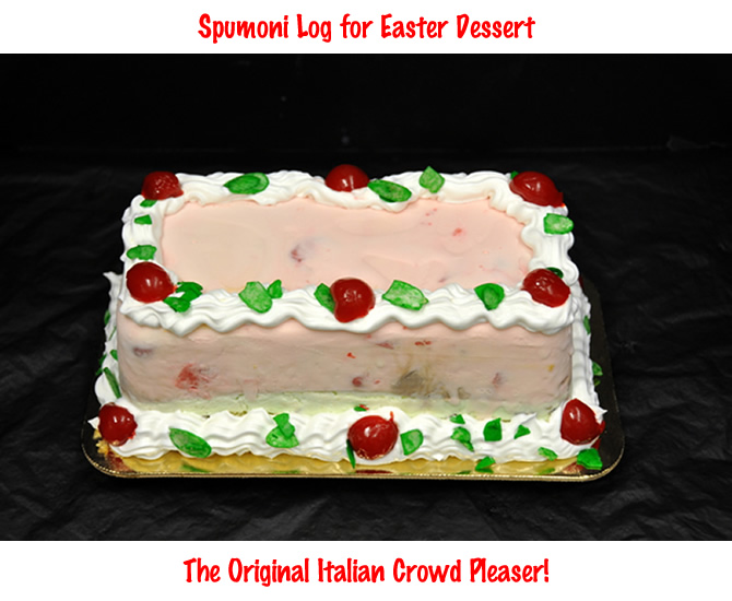 Spumoni Log for Easter dessert