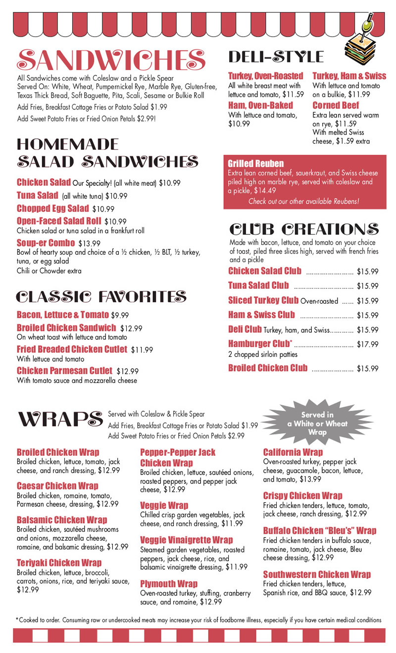 Sandwiches and Wraps