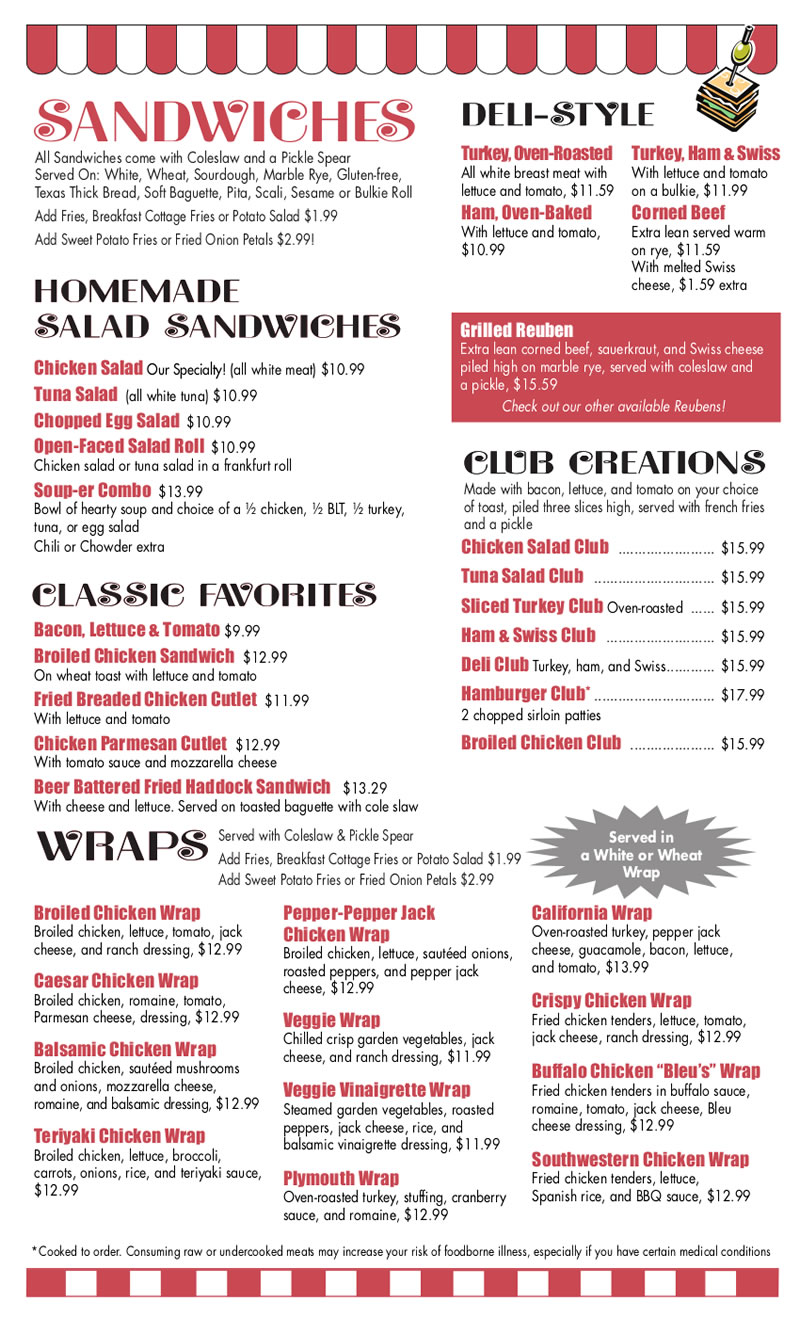 Sandwiches and Wraps