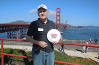 Don at the Golden Gate in San Francisco in California