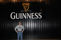 Eddie at the Guinness Factory in Dublin in Ireland