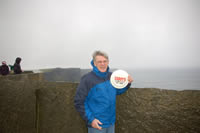 Eddie at the Cliffs of Moher in Clare in Ireland