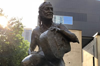 Willie Nelson Statue - Austin - Joe M in Texas