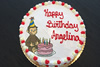 Order Ref: PI-279 Curious George 12 inch Custom Ice Cream Cake