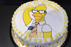 Order Ref: PI-513 10 inch Bart Simpson themed Photo Image Ice Cream Cake