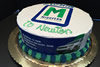 Order Ref: PI-375 10 inch Custom Corp. Logo Photo Image Ice Cream Cake