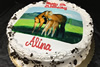 Order Ref: PI-479 10 inch Custom Horses Photo Image Ice Cream Cake