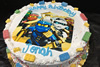 Order Ref: PI-446 10 inch Lego & Candy Photo Image Ice Cream Cake