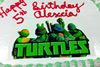 Order Ref: PI-227 Teenage Mutant Ninja Turtles 10x14 inch Photo Image Ice Cream Cake.