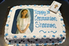 Order Ref: PI-343 Photo Image Custom Holy Communion 10x14 Inch Themed Ice Cream Cake.